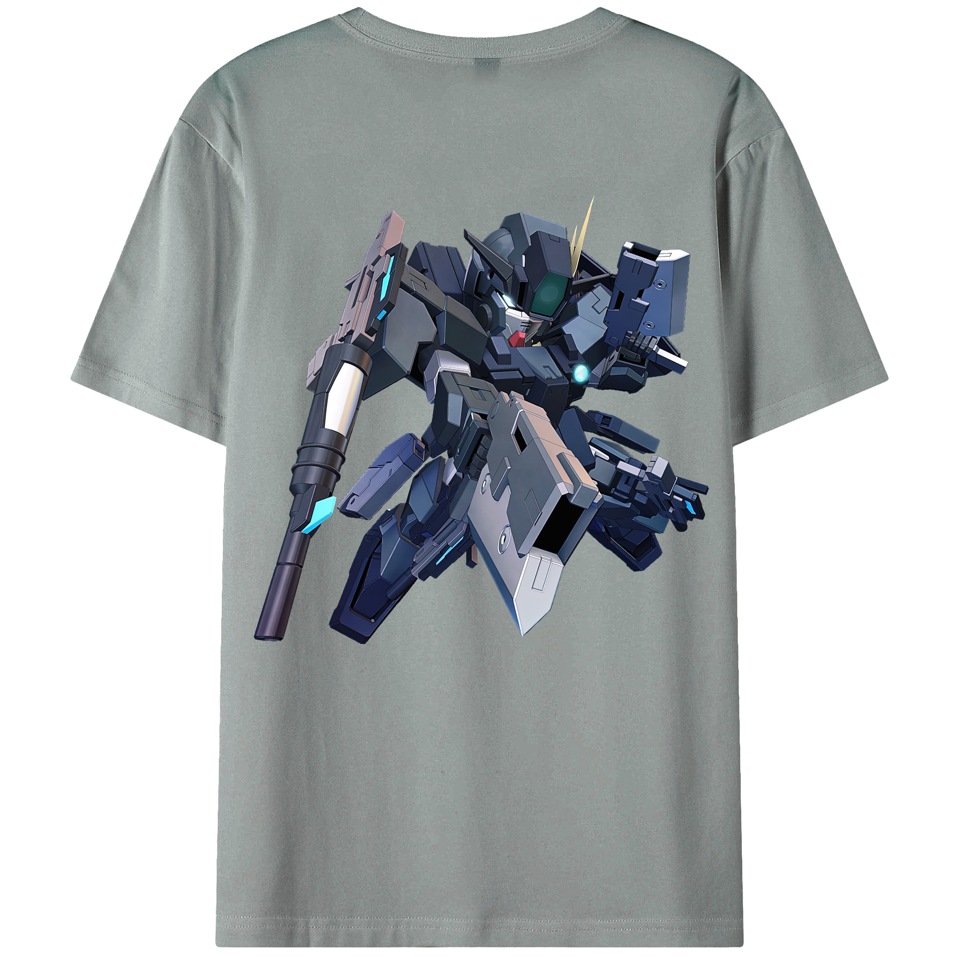 （画像用） 機動戦士ガンダム Mobile Suit Gundam 綿100％ メンズ半袖Tシャツ（バックプリント） 通気性